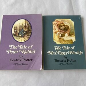 Vintage The Tale of Peter Rabbit & The Tale Of Mrs. Tiggy Winkle Beatrix Potter